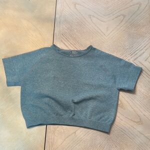 SHEIN Kids Heather Gray Short Sleeve Tee